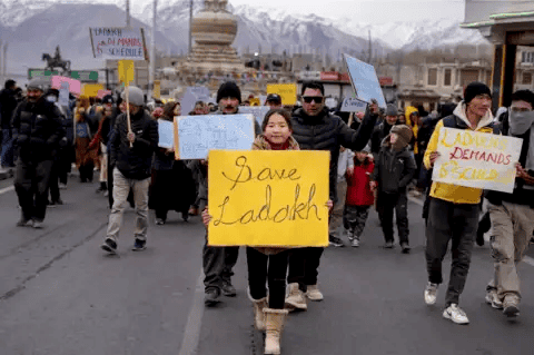 Ladakh Protest: 